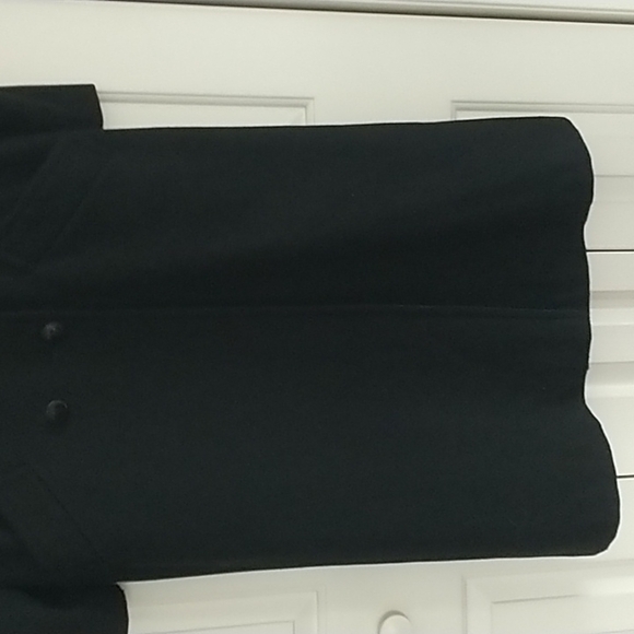 Russell Scott Vintage Black Maxi Dress Coat with Embroidery - Picture 5 of 11